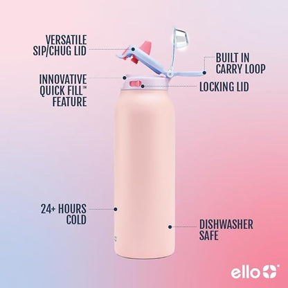 Ello Pop & Fill 32oz Stainless Steel Water Bottle - Image 4
