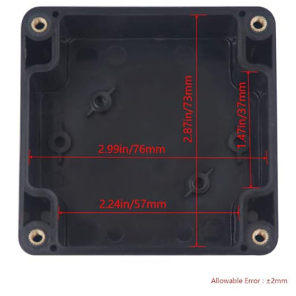 2 Packs Junction Box IP65 Waterproof ABS Plastic Electrical Project Case Power - Image 3