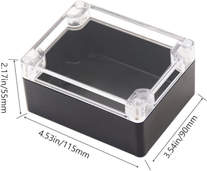 Project Box IP65 Waterproof Junction Box ABS Plastic Black Electrical Boxes DIY - Image 2