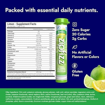 Zipfizz Daily Energy Drink Powder, 20 Pack | 3-in-1 Sustained Energy, Rapid - Image 2