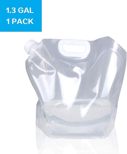 Soddeph Collapsible Water Container Bag, BPA Free Food Grade Clear Plastic - Image 2