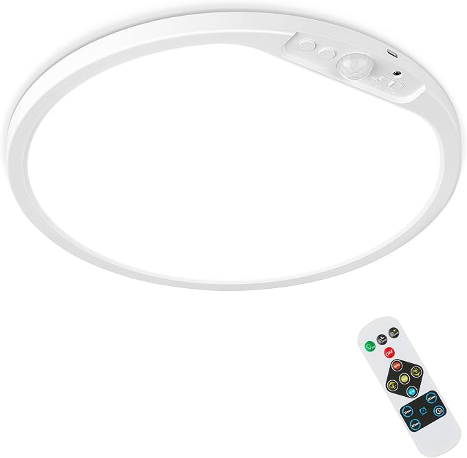 SunRider 12 Inch Rechargeable Motion Sensor LED Ceiling Light by SunRider