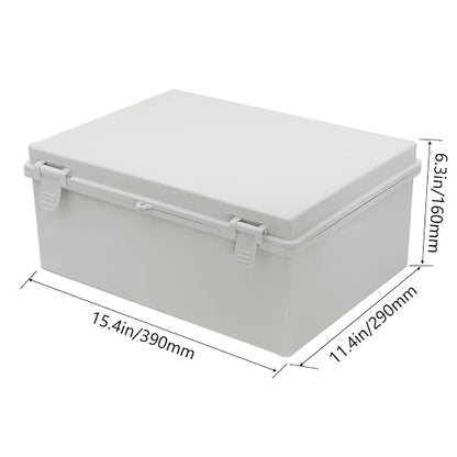 Zulkit Junction Box ABS Plastic Waterproof IP65 Electrical Boxes Hinged Shell - Image 2