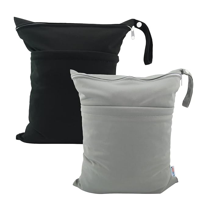 ALVA ALVABABY 2pcs Cloth Diaper Wet Dry Bags Waterproof Reusable - Image 8