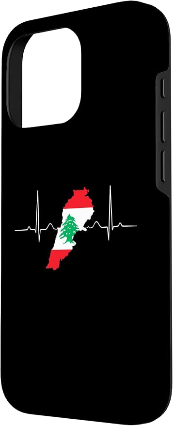 Lebanon Heart Lebanese Heartbeat Vintage Lebanon Map Case - Image 2