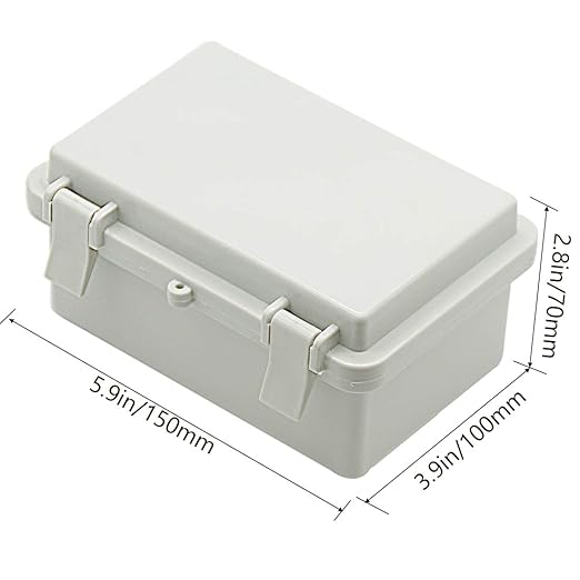Zulkit 2pcs Junction Box ABS Plastic Dustproof Waterproof IP65 Electrical Boxes - Image 2