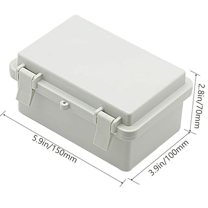 Zulkit 2pcs Junction Box ABS Plastic Dustproof Waterproof IP65 Electrical Boxes - Image 2