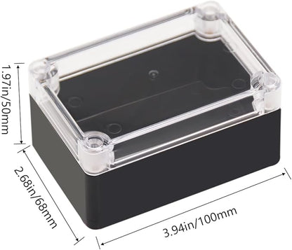 Project Box IP65 Waterproof Junction Box ABS Plastic Black Electrical Boxes DIY - Image 2