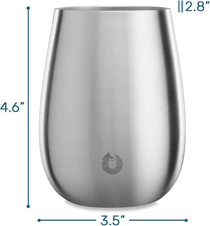 SNOWFOX Premium Vacuum Insulated Stainless Steel Grand Pinot Wine Glass - Image 2