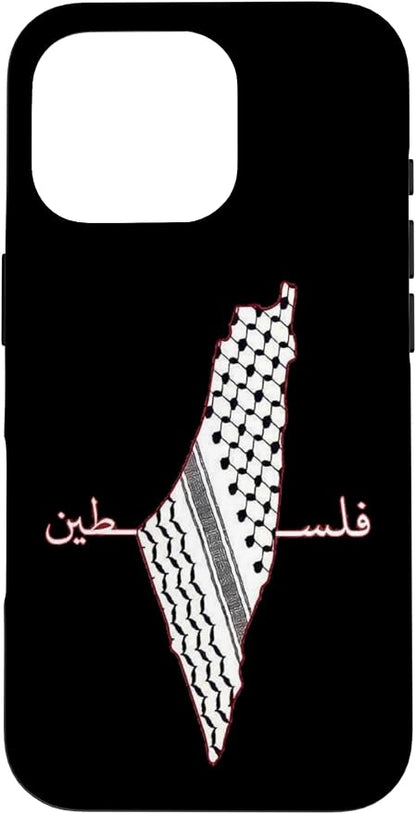 Keffiyeh Palestine Map Arabic Scarf Shemagh Palestinian Flag Case by Unknown