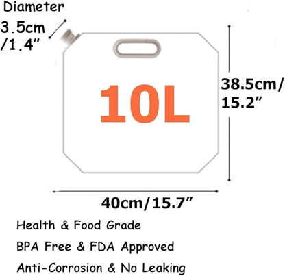 SUPANT Collapsible Emergency Water Jug Container Bag, BPA Free Plastic Water - Image 6