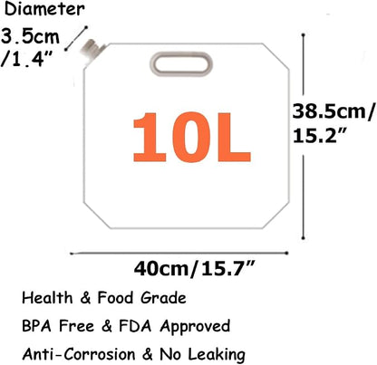 SUPANT Collapsible Emergency Water Jug Container Bag, BPA Free Plastic Water - Image 6