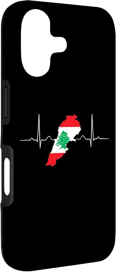 Lebanon Heart Lebanese Heartbeat Vintage Lebanon Map Case - Image 3