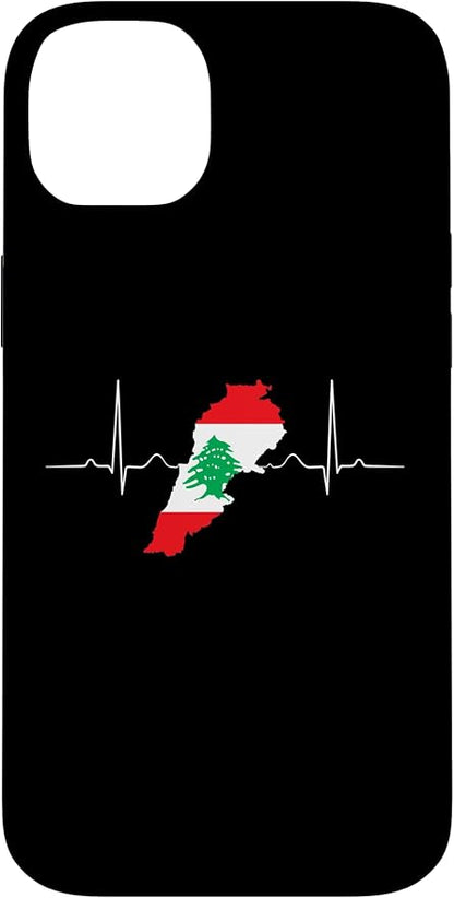 Lebanon Heart Lebanese Heartbeat Vintage Lebanon Map Case by Unknown