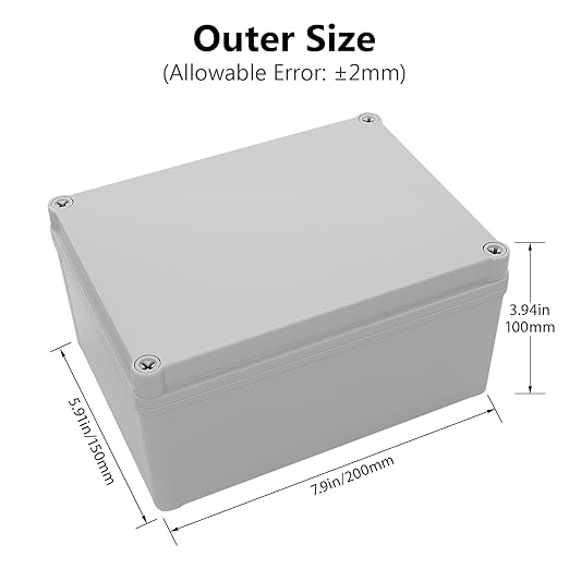 LeMotech IP67 Waterproof Junction Box ABS Plastic Project Box Dustproof - Image 2