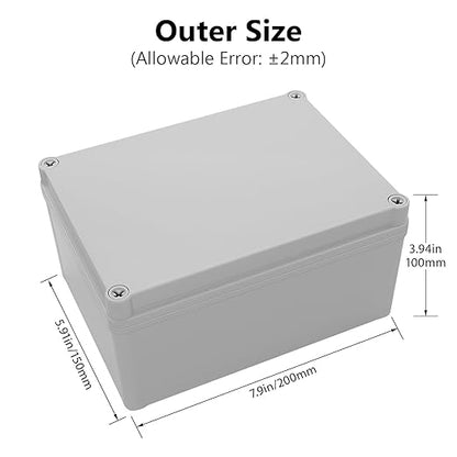 LeMotech IP67 Waterproof Junction Box ABS Plastic Project Box Dustproof - Image 2