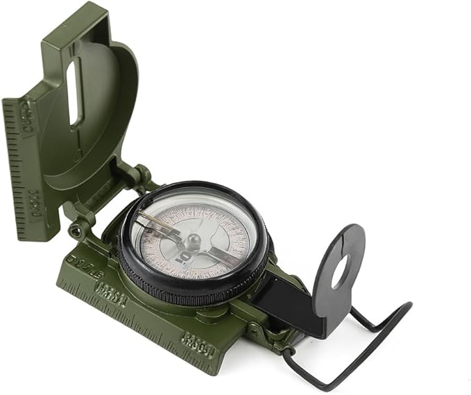 US Military Style Phosphorescent Waterproof Lensatic Compass Accurate Hand Held - Image 3