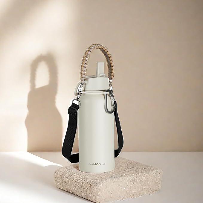 KXIAOCHEN Insulated Water Bottle, Stainless Steel Water Bottle, 2 Lids - Image 7