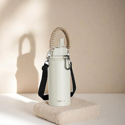 KXIAOCHEN Insulated Water Bottle, Stainless Steel Water Bottle, 2 Lids - Image 7