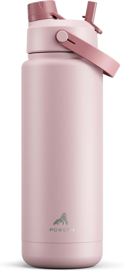 POWCAN 32 oz Insulated Water Bottle by POWCAN