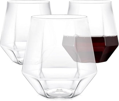Maaacute 40 Pack Plastic Stemless Wine cocktail Whiskey Champagne Glasses - Image 7