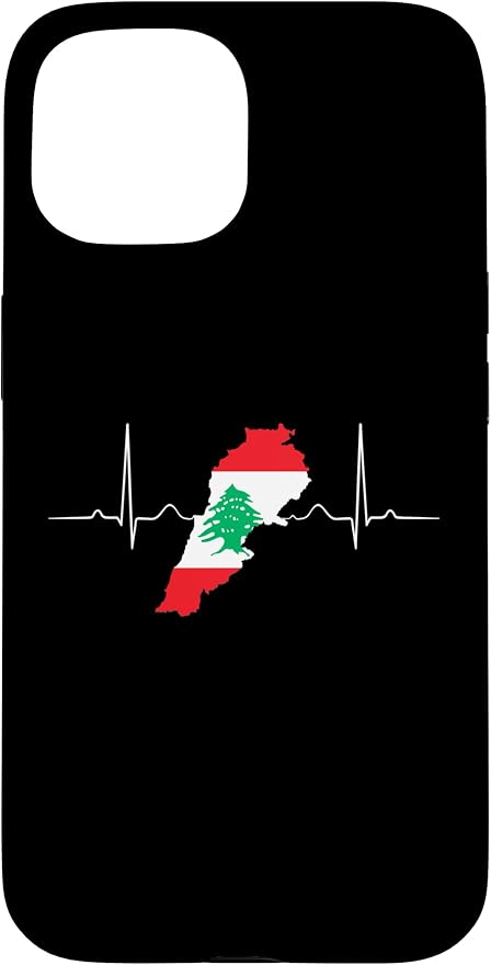 Lebanon Heart Lebanese Heartbeat Vintage Lebanon Map Case by Unknown