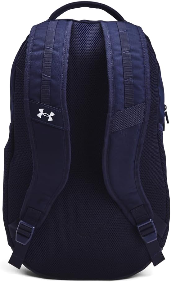 Under Armour Unisex-Adult Hustle 6.0 Backpack, Midnight Navy/Midnight Navy/White - Image 2