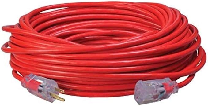 100ft SJTW 14/3 Outdoor Ext Cord W/ Lighted End by Southwire