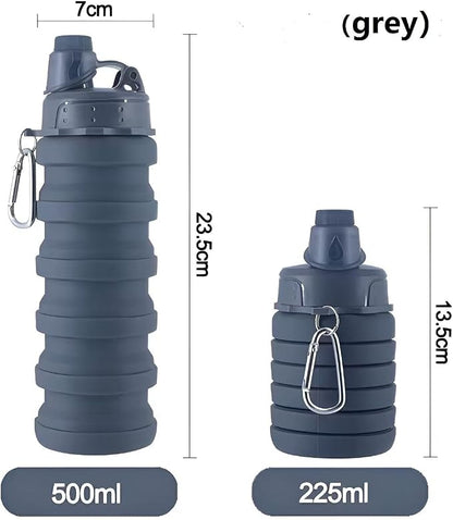 Collapsible Water Bottles 4 PackTravel water bottle Sports Portable Water - Image 2