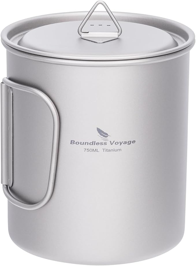 Boundless Voyage Titanium Camping Mug by BoundlessVoyage