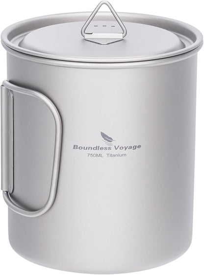 Boundless Voyage Titanium Camping Mug by BoundlessVoyage