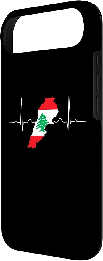 Lebanon Heart Lebanese Heartbeat Vintage Lebanon Map Case - Image 3