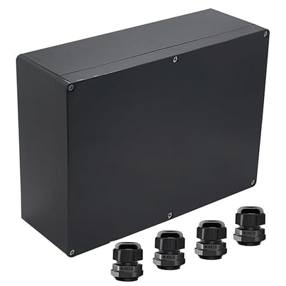 Junction Box IP65 Waterproof ABS Plastic Electrical Project Case Power Junction by Otdorpatio