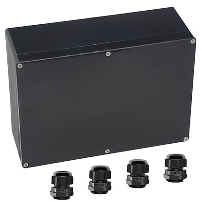 Junction Box IP65 Waterproof ABS Plastic Electrical Project Case Power Junction by Otdorpatio