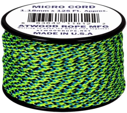 Atwood Rope MFG Micro Utility Cord 1.18mm X 125ft Reusable Spool | Tactical by AtwoodRopeMFG