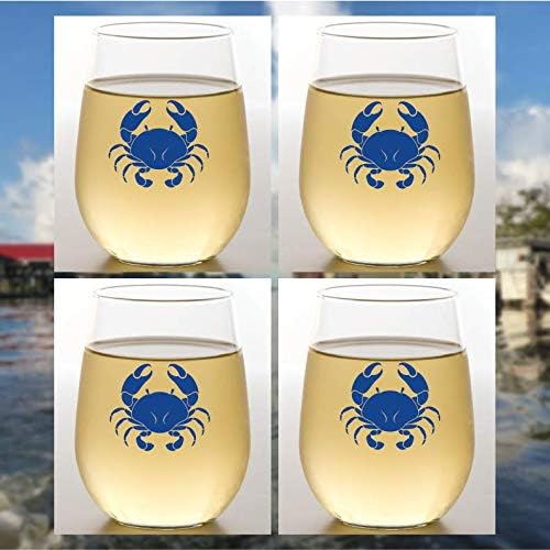Set of 4 Shatterproof Designer 16 oz Plastic Wine Glasses MADE in the USA - Image 6