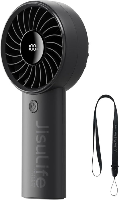 JISULIFE Handheld Portable Fan, Stronger and Longer-Lasting: 5 Speed, 5000mAh by LivechillStaycool