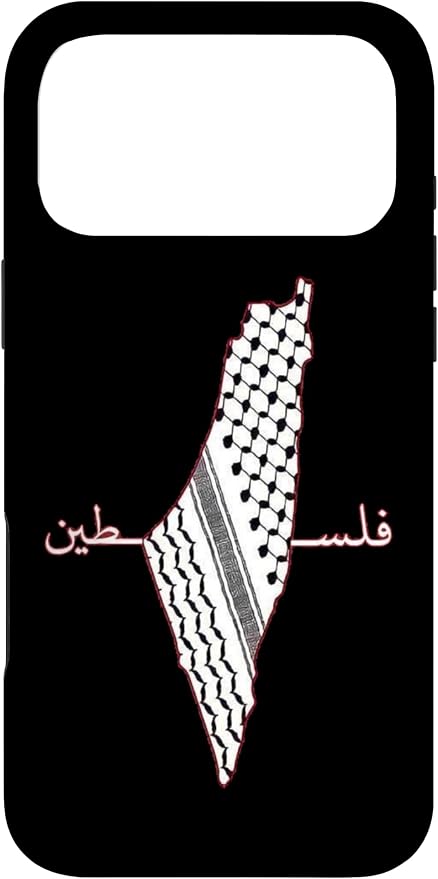 Keffiyeh Palestine Map Arabic Scarf Shemagh Palestinian Flag Case by Unknown
