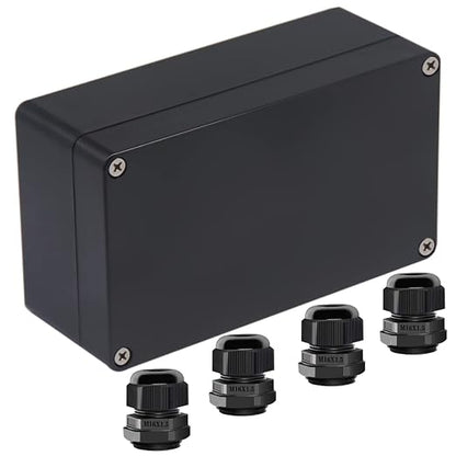 Junction Box IP65 Waterproof ABS Plastic Electrical Project Case Power Junction by Otdorpatio