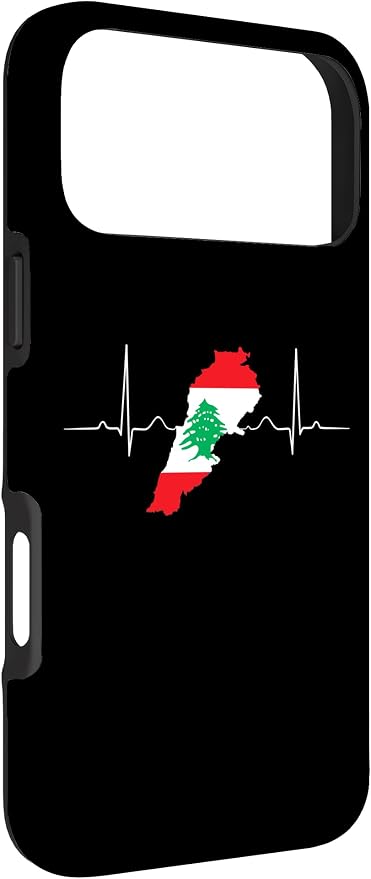 Lebanon Heart Lebanese Heartbeat Vintage Lebanon Map Case - Image 3