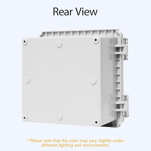 LeMotech Electrical Box, IP67 Waterproof Hinged Clear Cover Stainless Steel - Image 6
