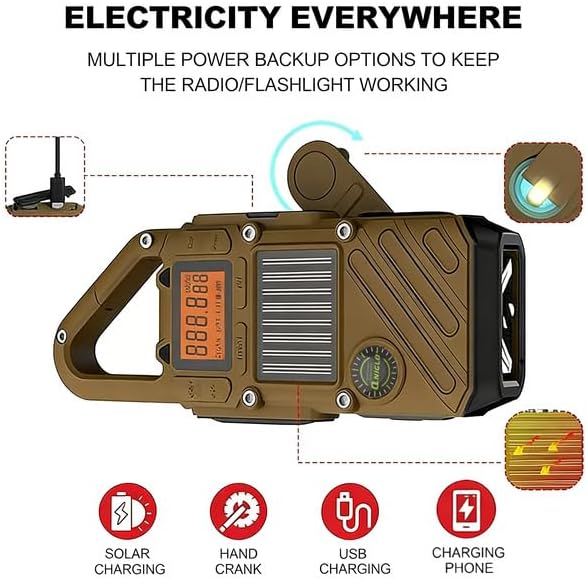 Walkie Talkies for Adults Rechargeable, FM/NOAA Emergency Radios - Image 5