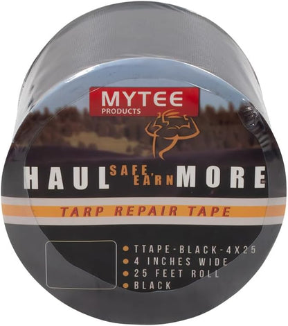 Mytee Products 8.8 oz Waterproof Black Vinyl Tarp Repair Tape 4 Inch x 25 FT - Image 6