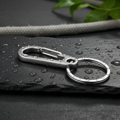 Stainless Steel Carabiner Keychain, Quick Release Heavy Duty Key Clip - Image 5