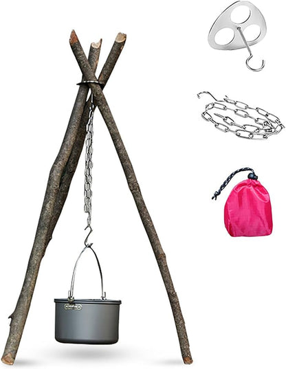 Adjustable Camping Tripod for Cooking by Unknown