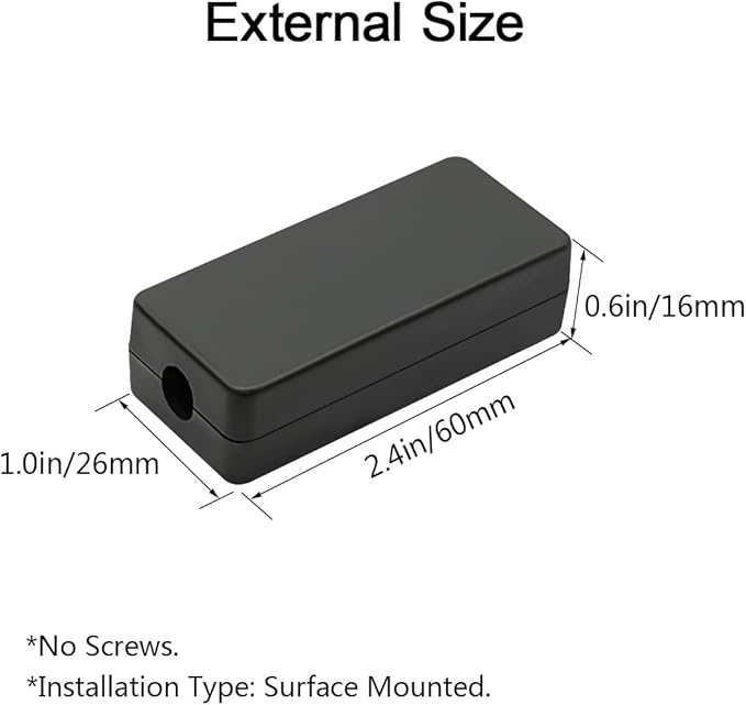 LeMotech Project Box 10 Pieces ABS Plastic Electrical Project Case Small - Image 2
