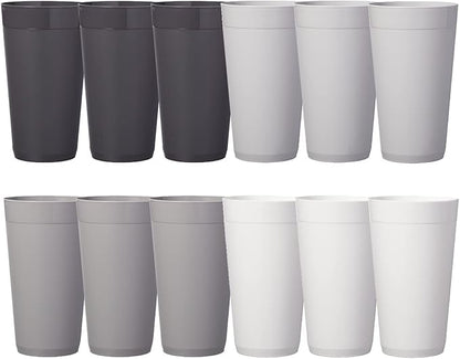 US Acrylic Newport 20 ounce Unbreakable Plastic Stackable Water Tumblers in by USAcrylic