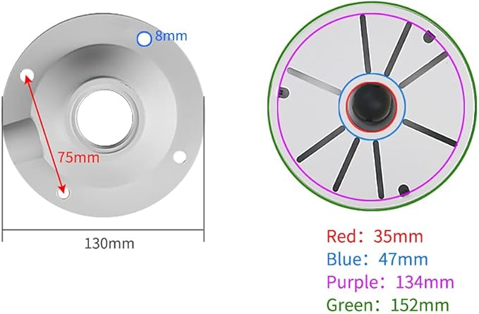 Security Camera Mount Bracket, Dome Camera Mount Universal Camera Wall Mounting - Image 3
