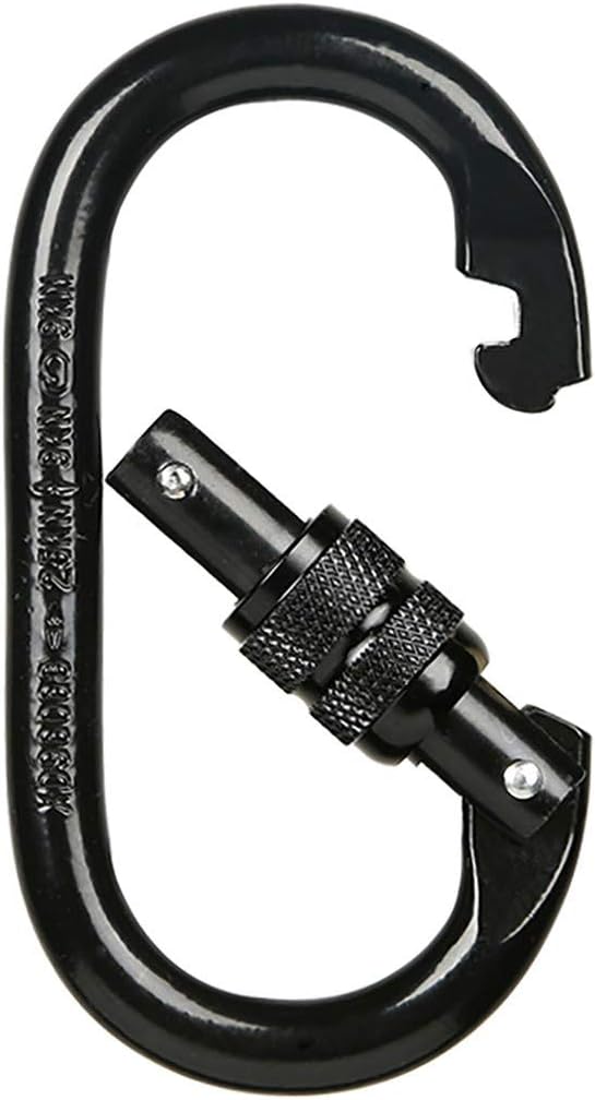 Heavy Duty Locking Climbing Carabiner Clip CE Rated 25 kN 5600 LB Rugged - Image 3