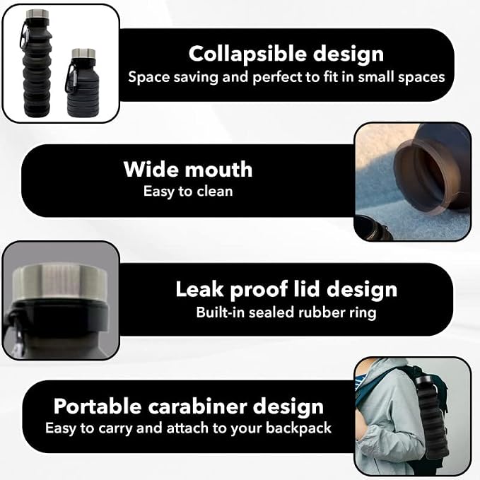 Gadgetime USA Collapsible Water Bottle - Image 3